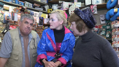 Stil from The Last Wooden Shop showing George, Winifred and Trish