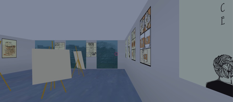 A scene from VR version of the The Price exhibition